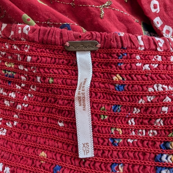 Free People Mini Dress Xs Red - Picture 8 of 12